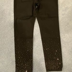 Women / Misses Black Sparkly jeggings stretchy